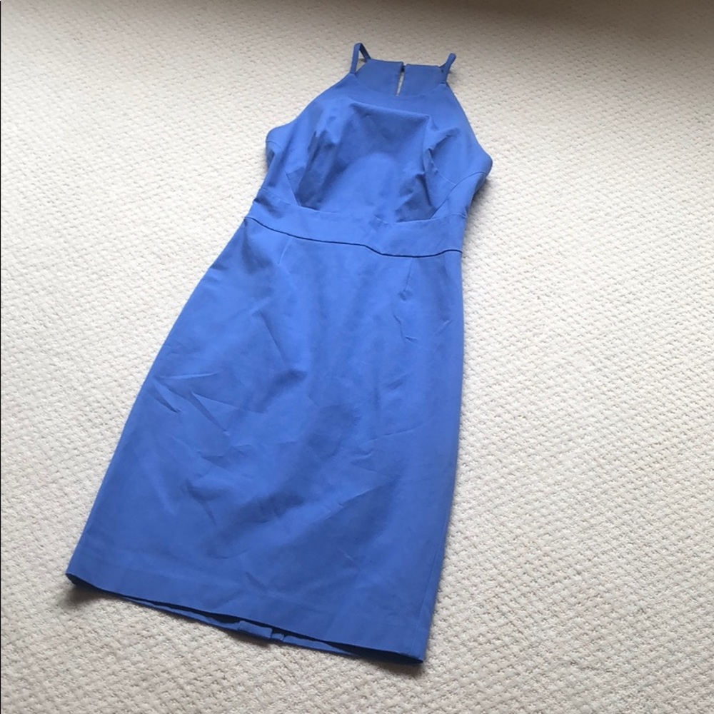 Halter neck sheath dress